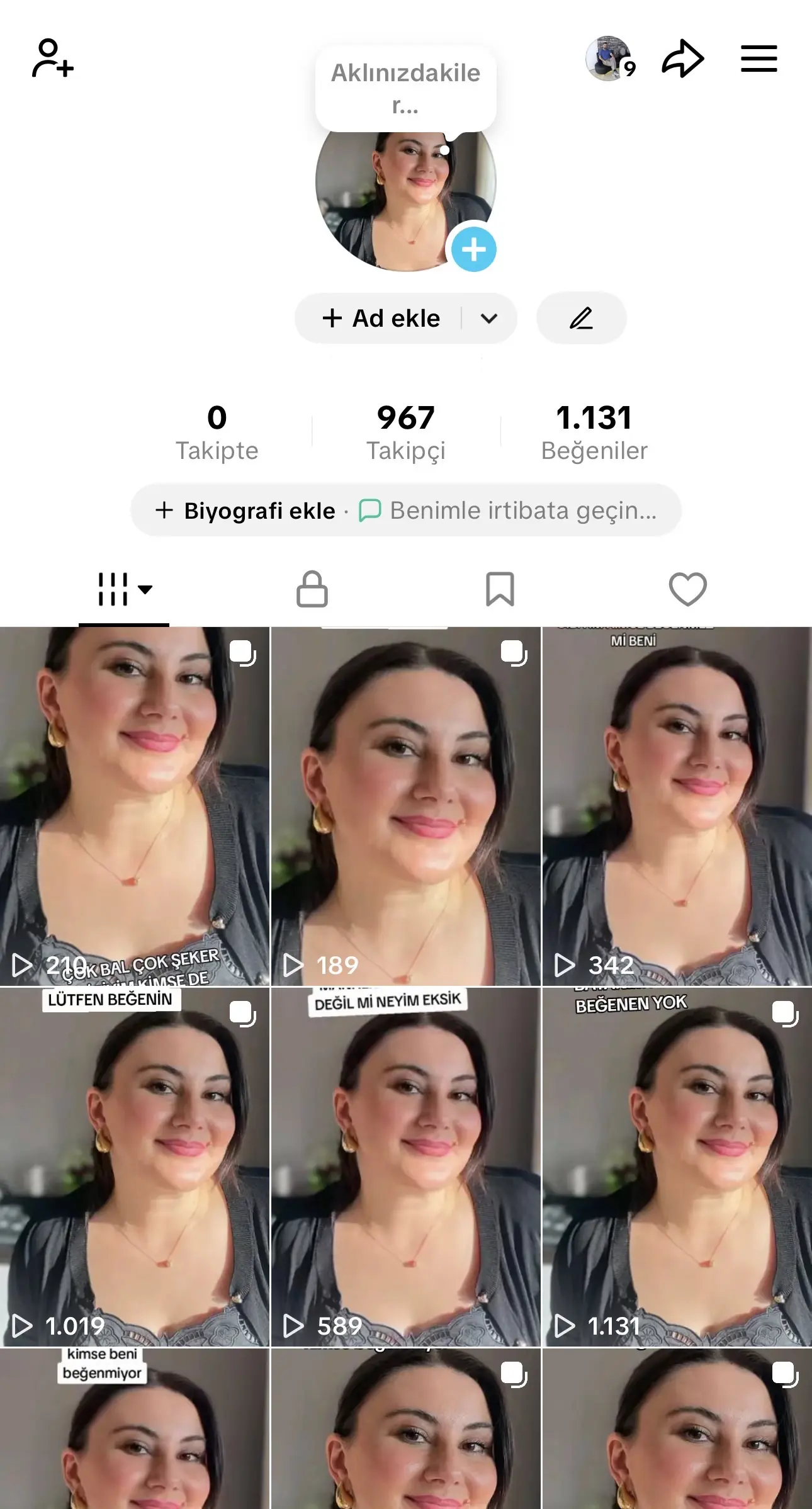 960 TAKİPÇİLİ TÜRK KADIN KEŞFETLİK KAÇIRMA