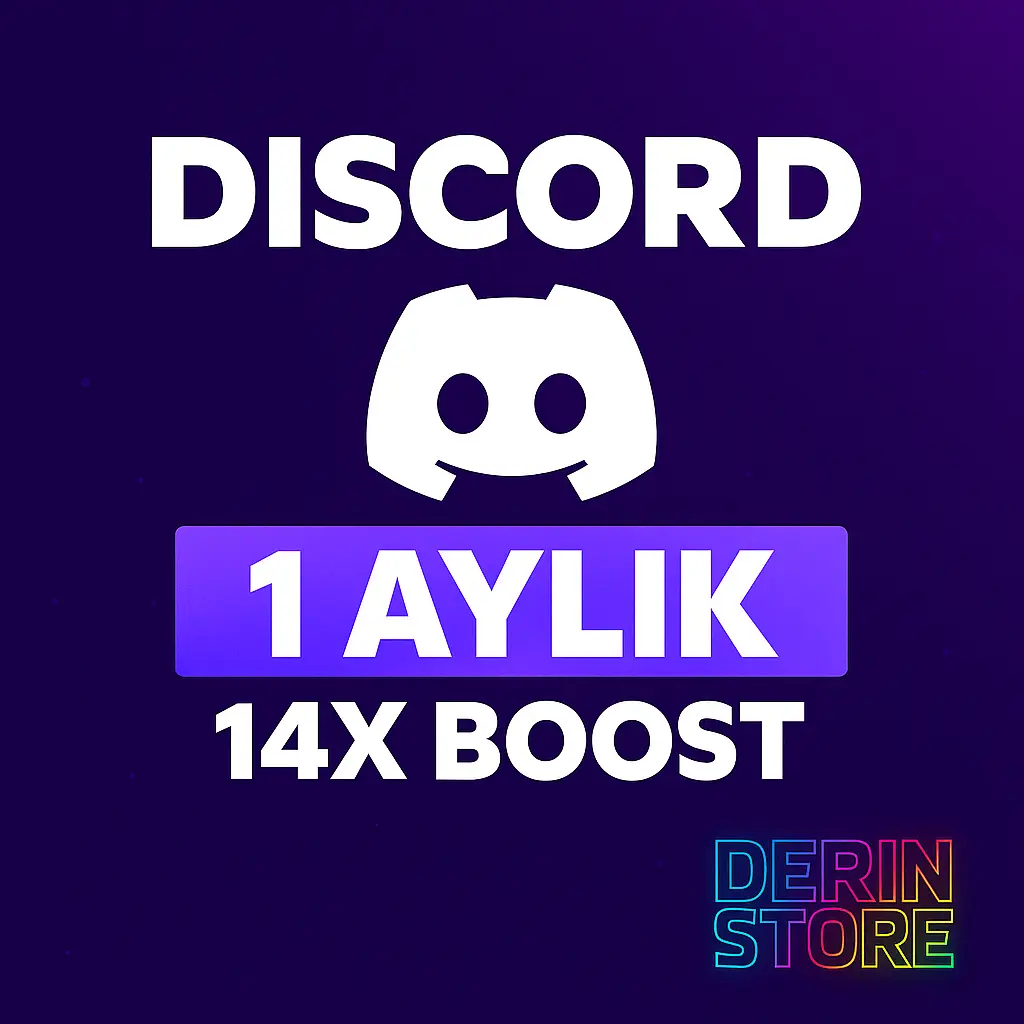 ⭐DİSCORD 1 AYLIK 14X BOOST⭐